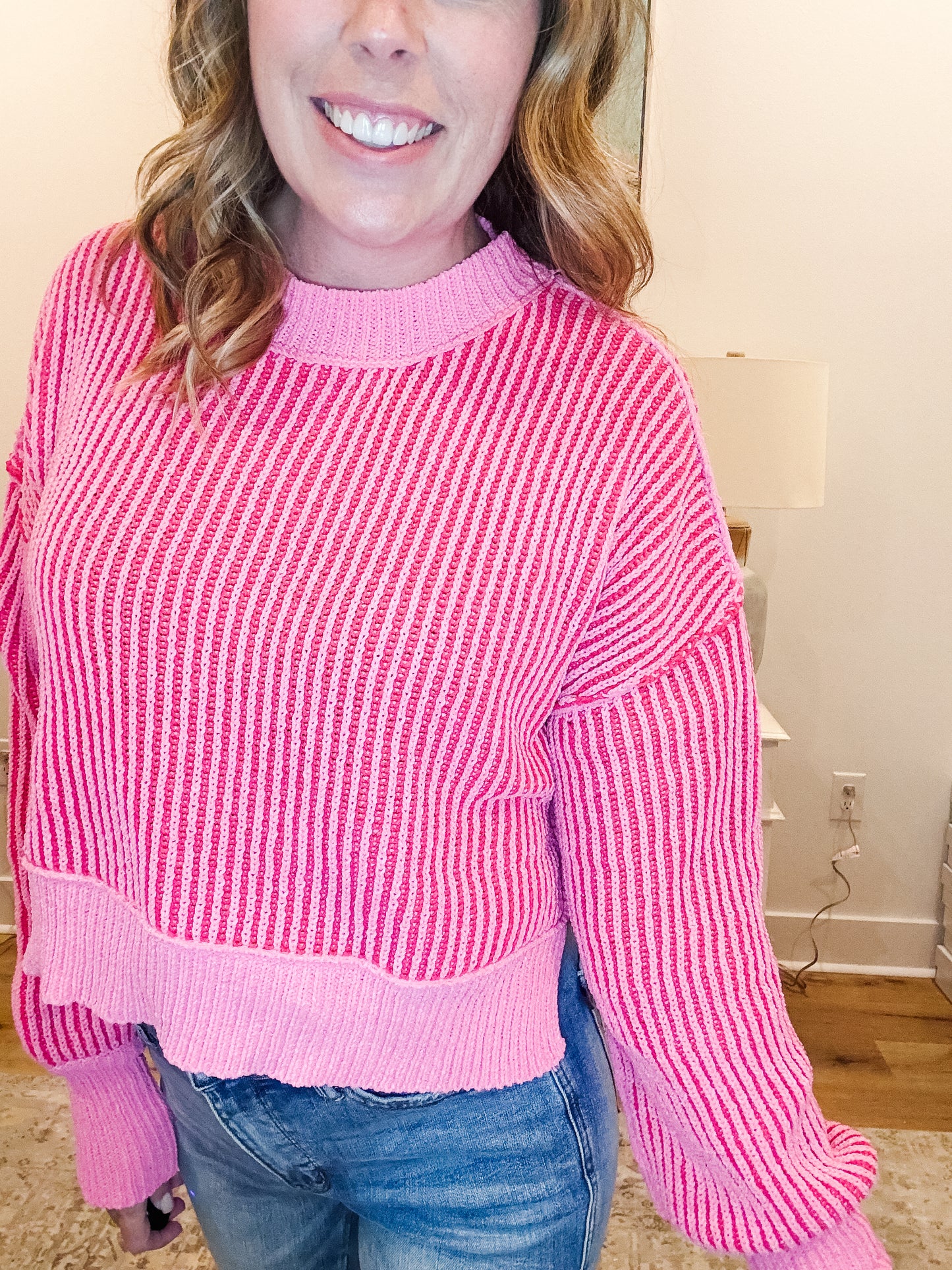 Pink Puff Sweater